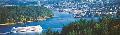 BC Ferry coming into Nanaimo Harbour